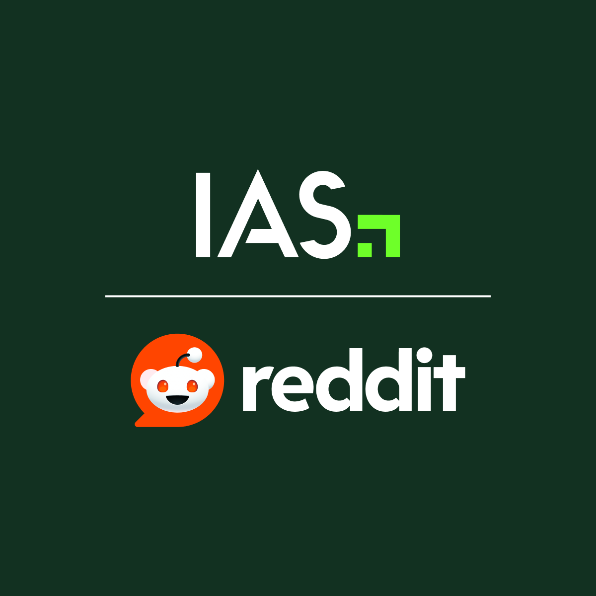 IAS and Reddit logo lockup.