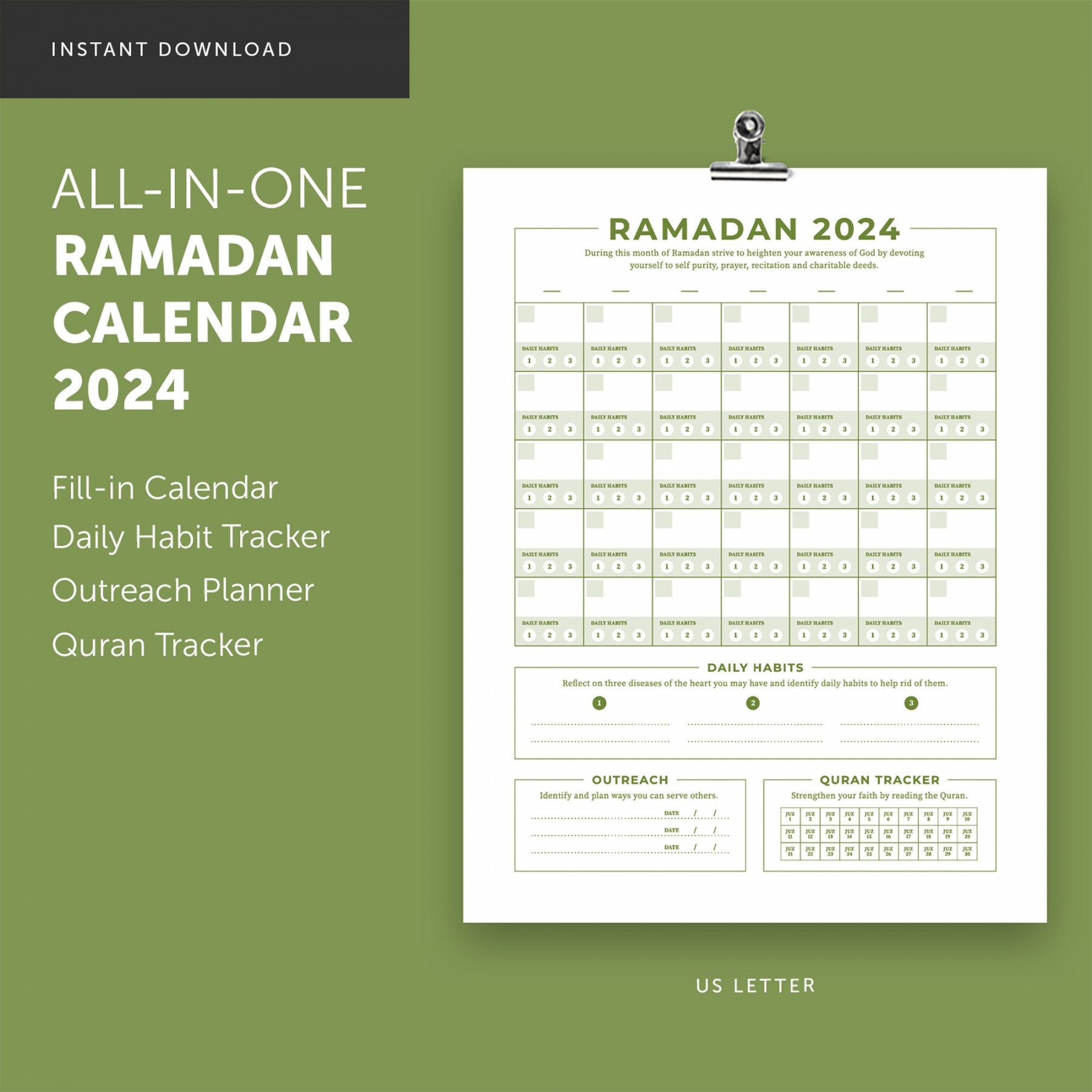 All-in-one Ramadan  Calendar/planner - Etsy