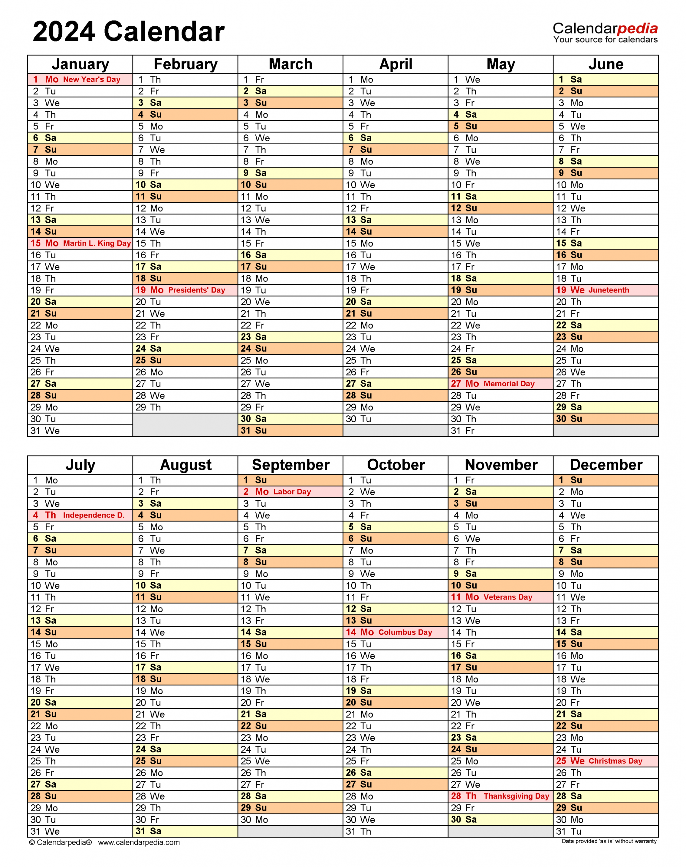 Calendar - Free Printable Excel Templates - Calendarpedia