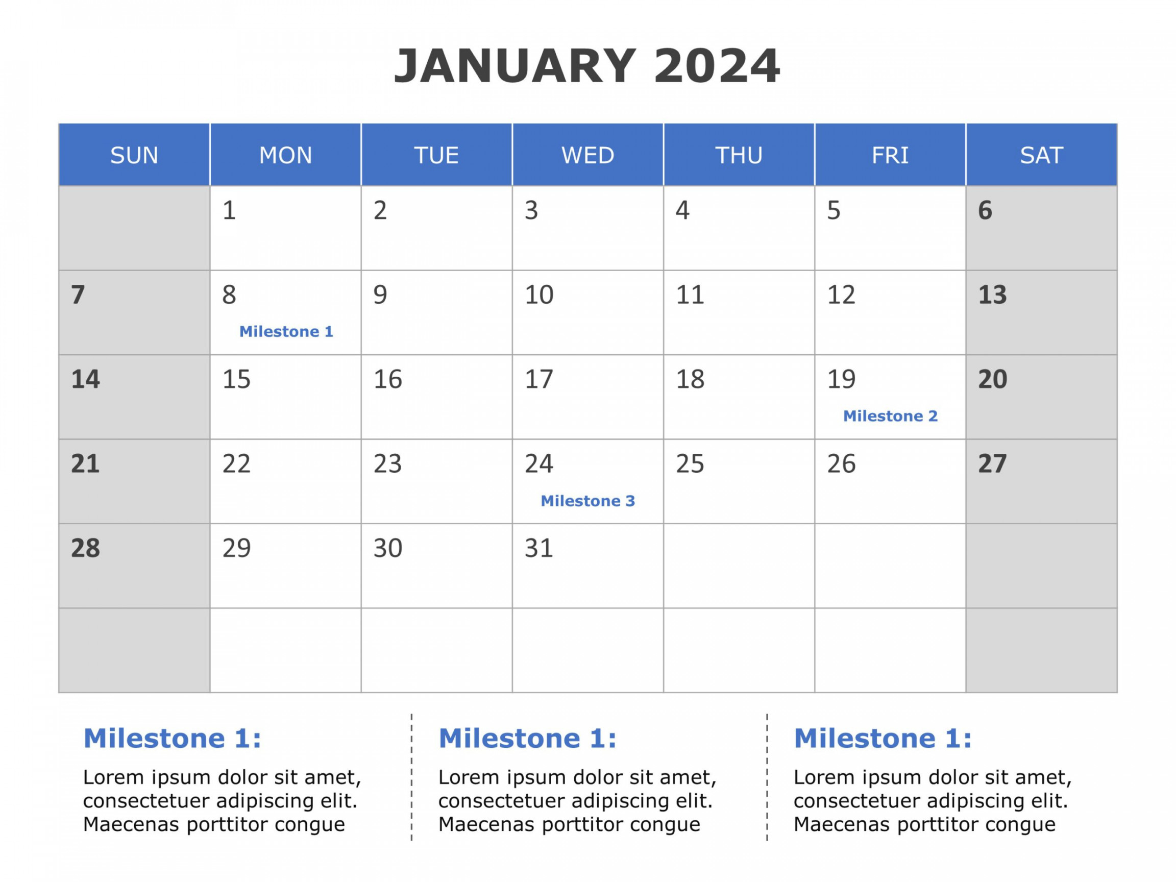 Calendar Planner PowerPoint Template