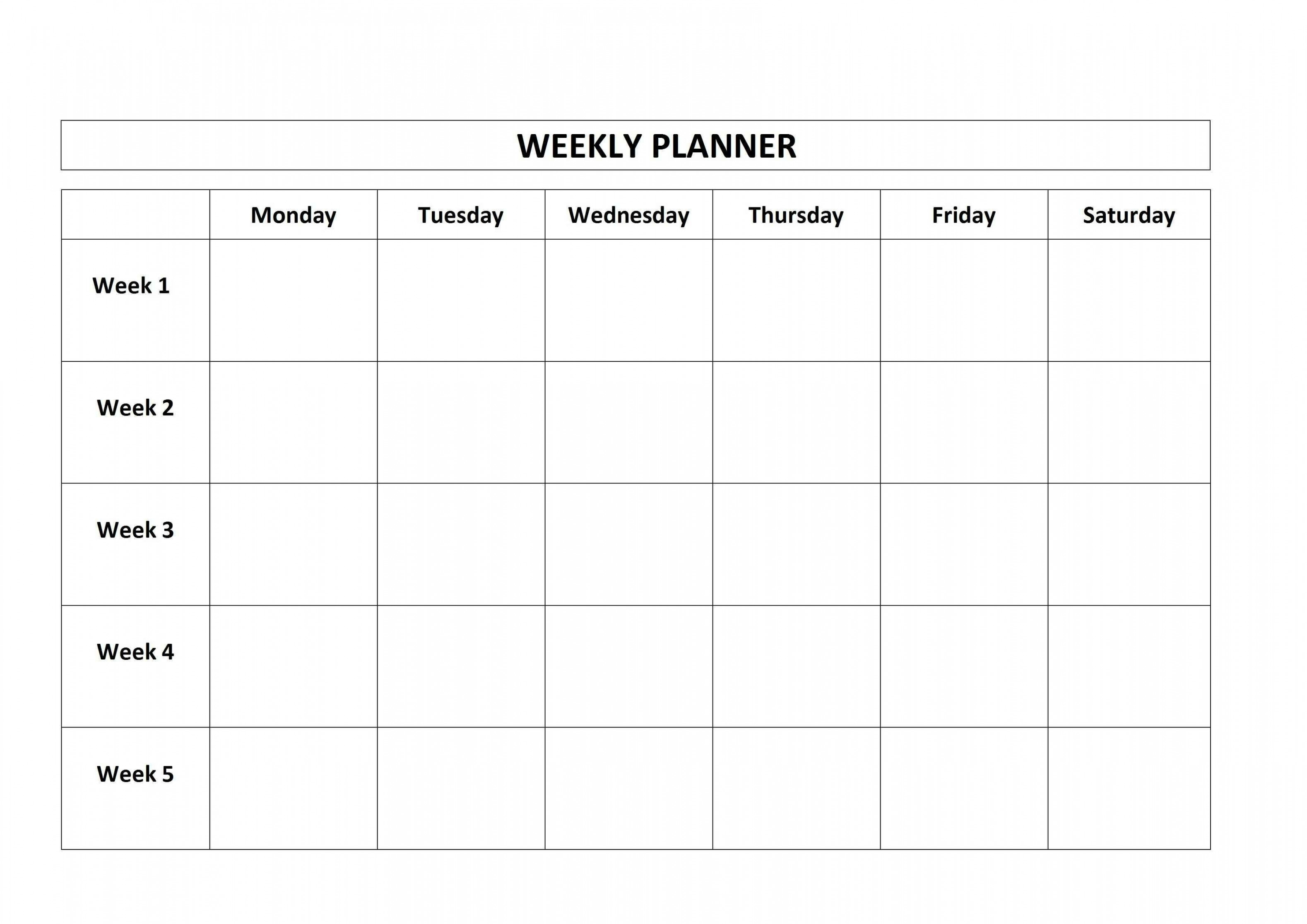 Calendar Template  Day Week  Weekly planner template, Excel