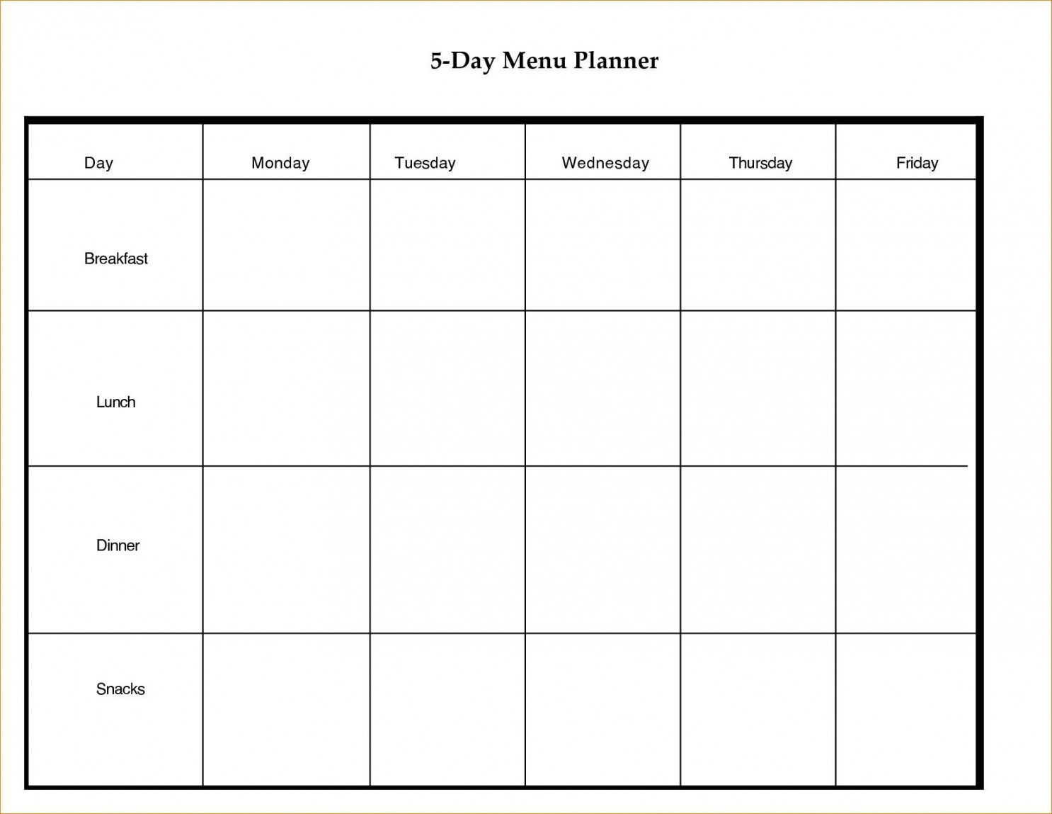 Exceptional Blank Calendar  Weeks  Weekly calendar template