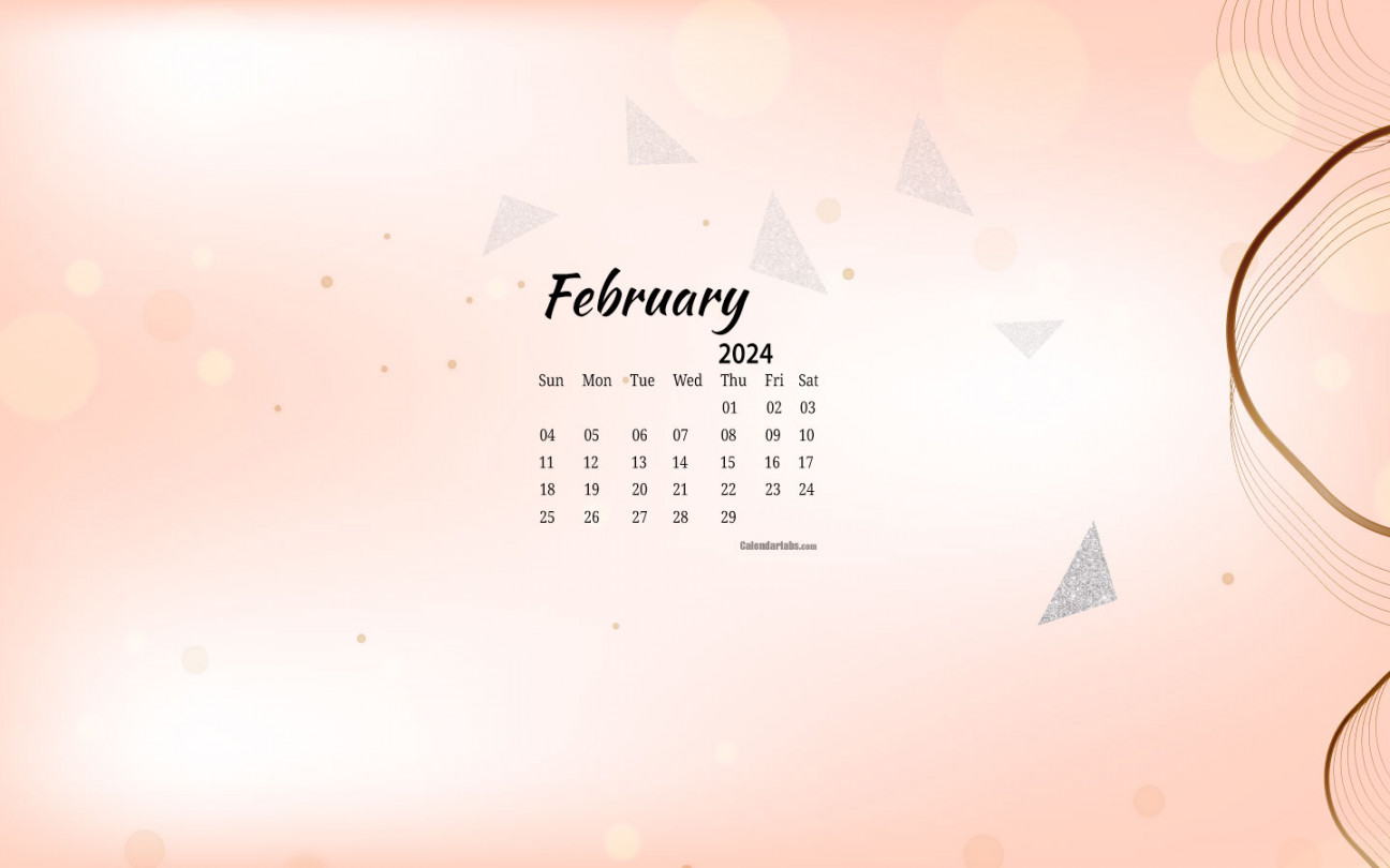 February Desktop Wallpaper Calendar - CalendarLabs