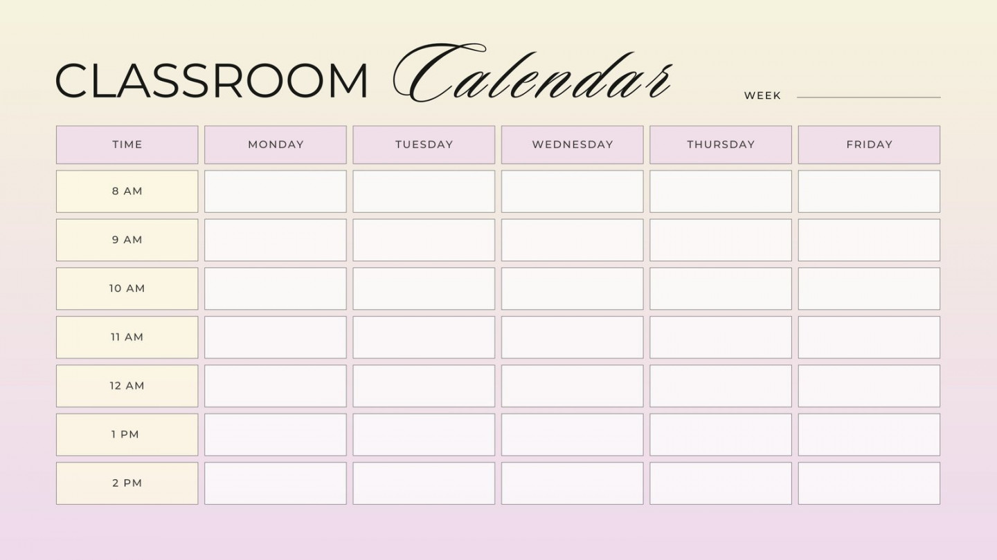 Free custom printable classroom calendar templates Canva