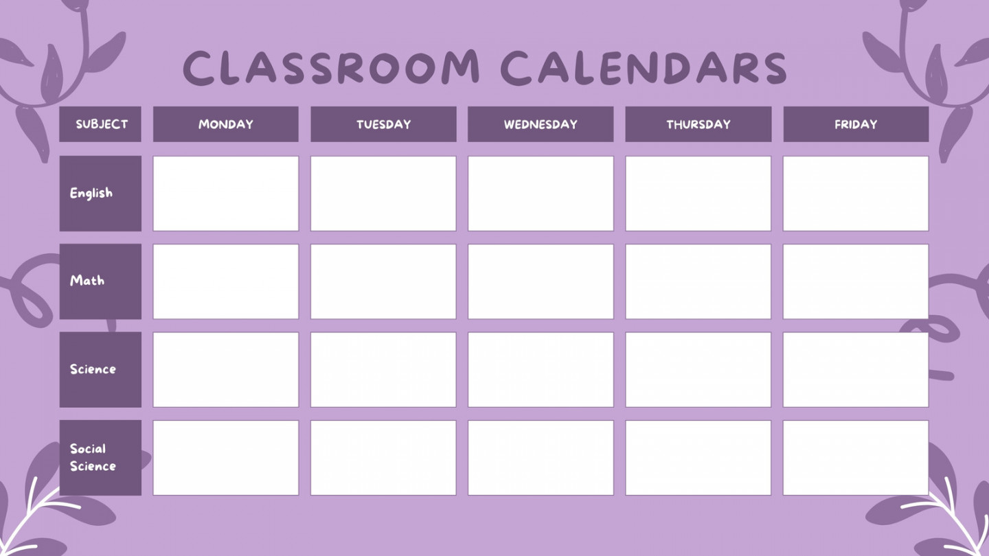 Free custom printable classroom calendar templates Canva