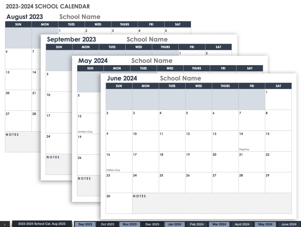 Free Google Calendar Templates  Smartsheet