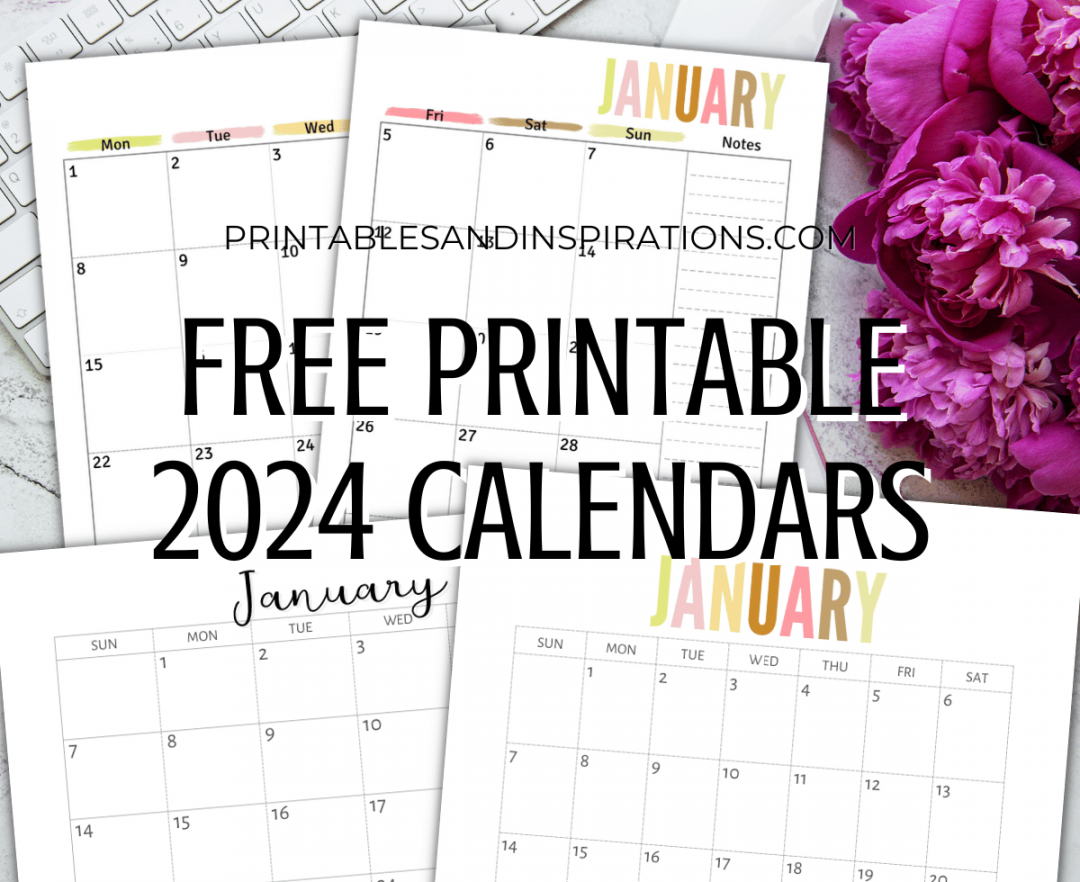Free Printable Calendar Printable PDF - Printables and