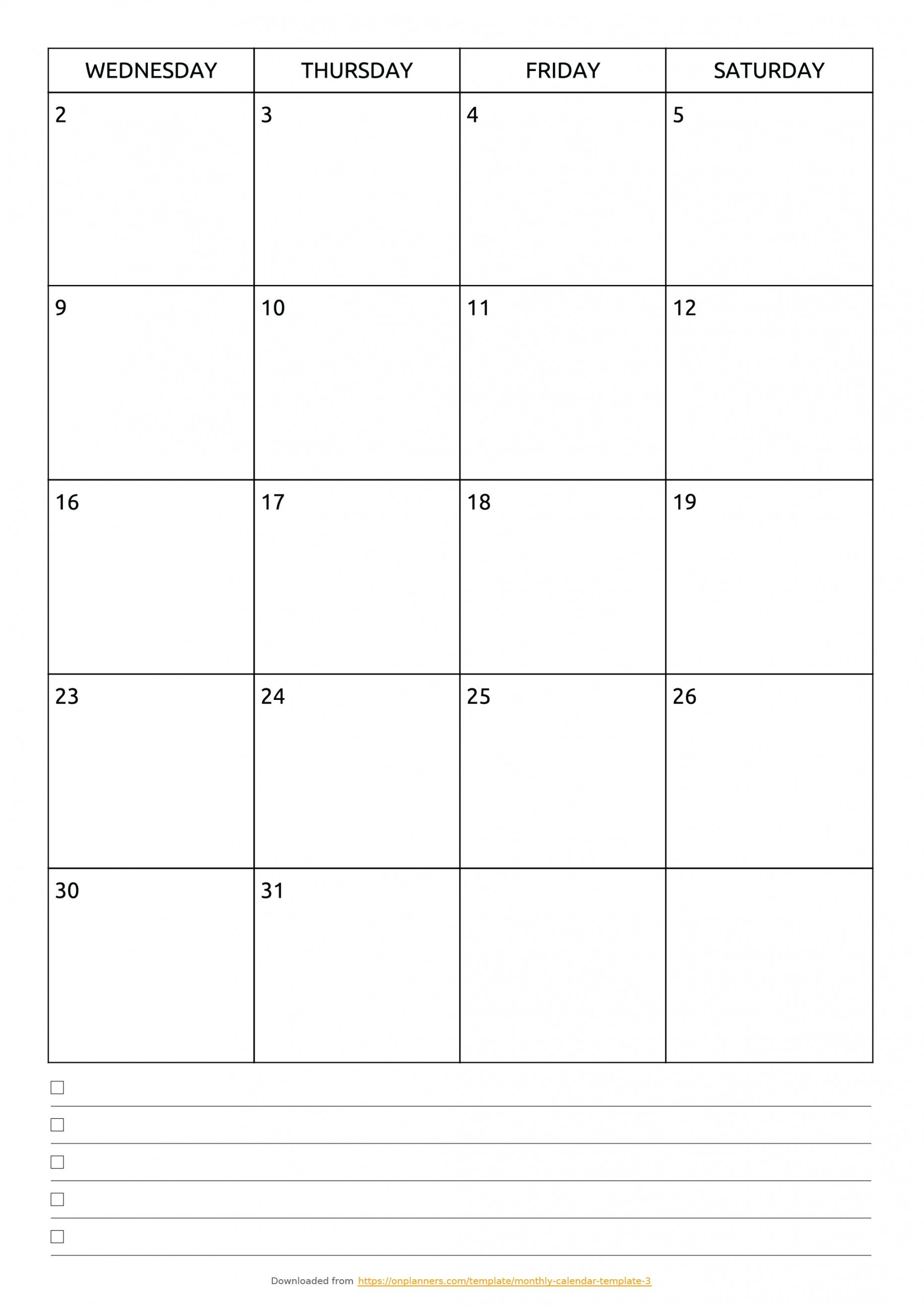 Free X Calendar Template  Blank monthly calendar, Blank