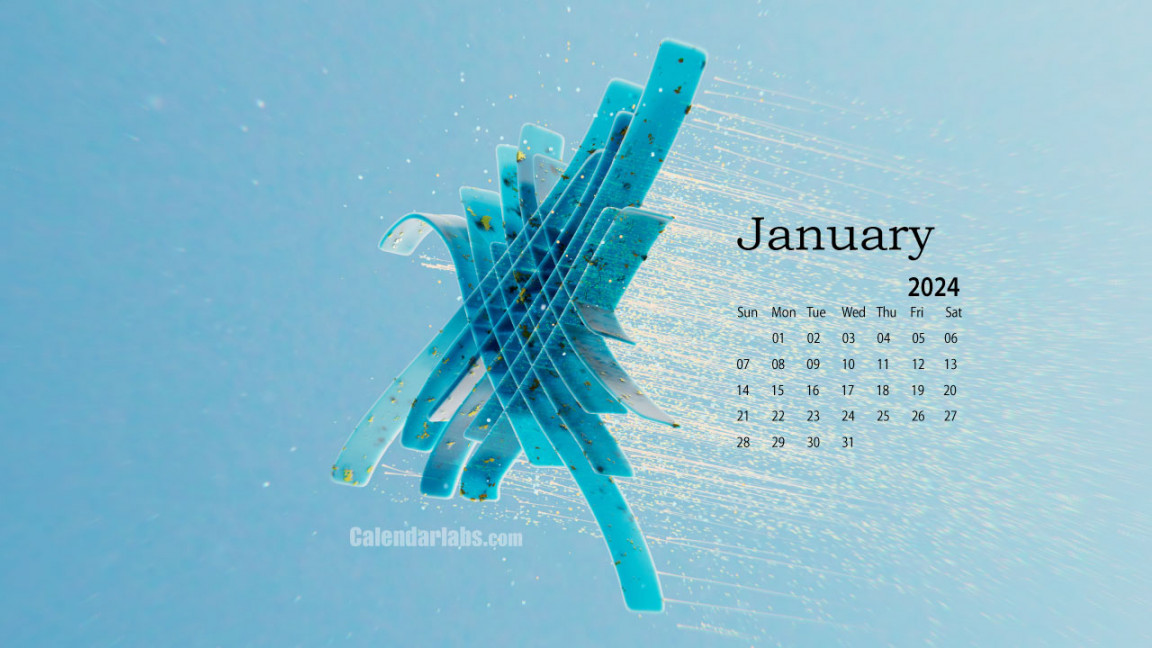 January Desktop Wallpaper Calendar - CalendarLabs