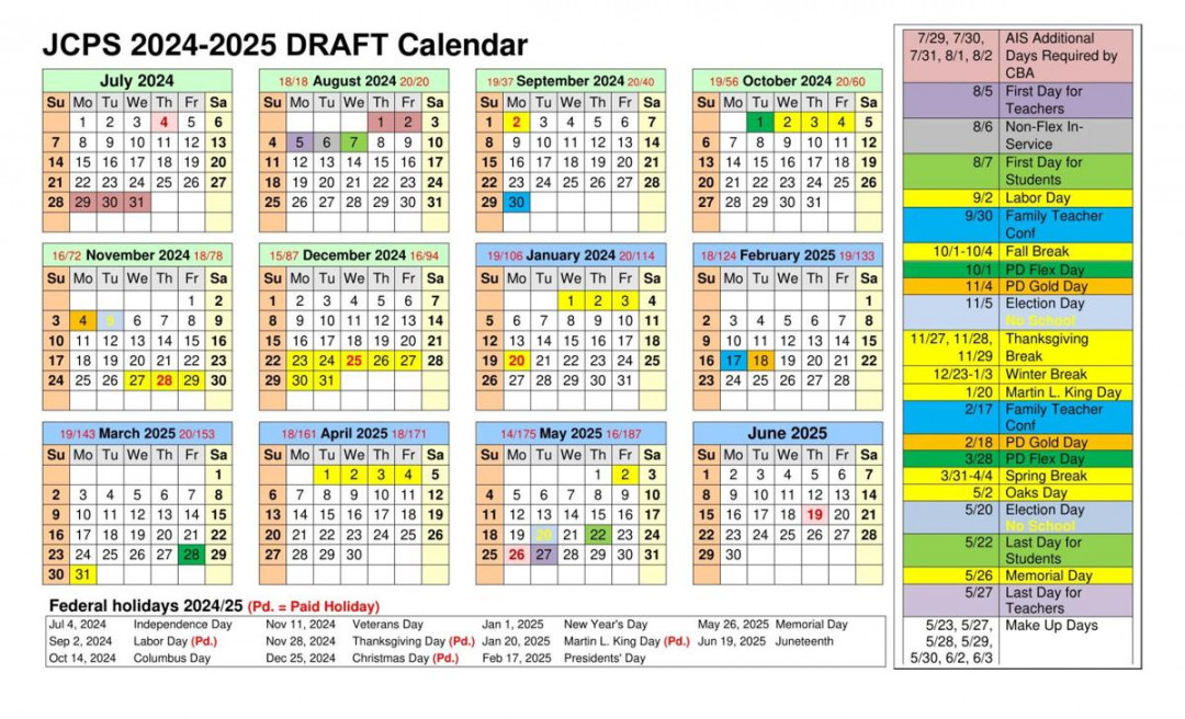 JCPS-- Calendar   wdrb