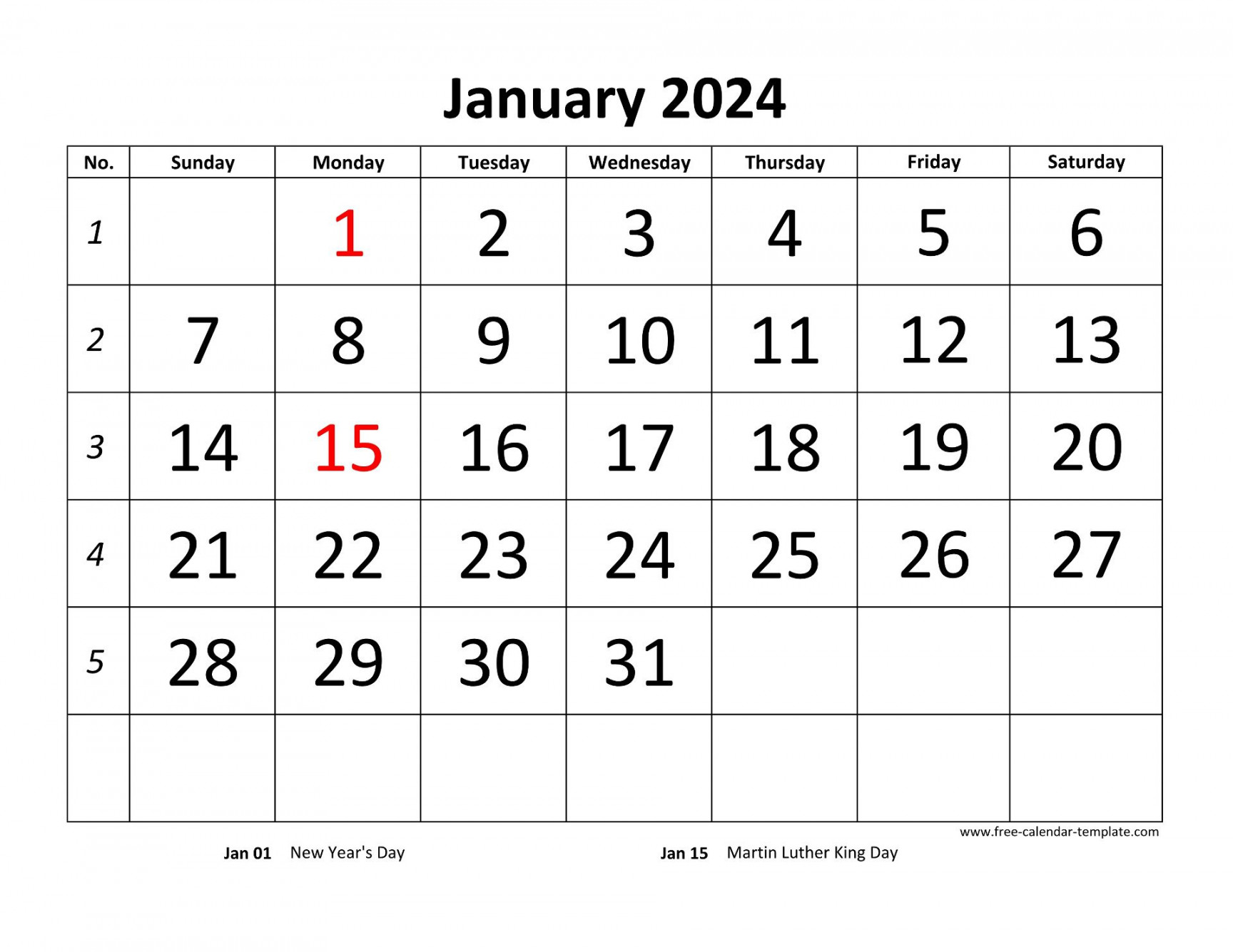 Printable Monthly Calendar Free-calendar-template