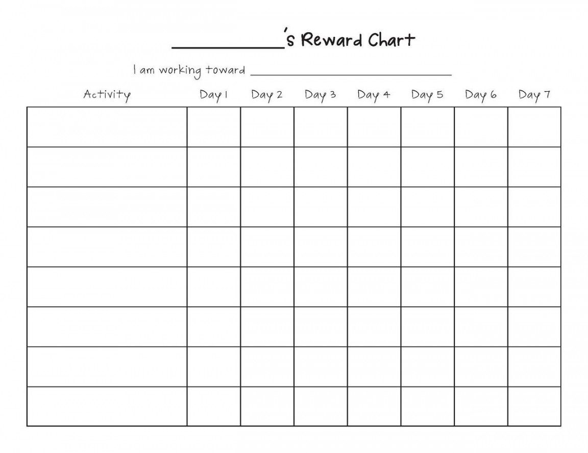 Printable Reward Chart Template Activity Shelter Reward chart