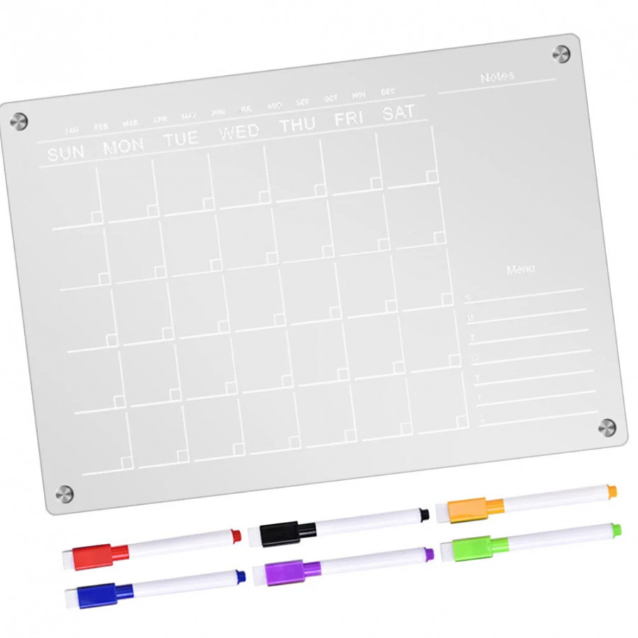 Rewritable Message Board Office Calendar Refrigerator Planning Whiteboard  Practical Clear Acrylic Blank