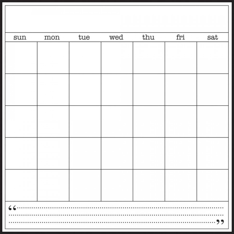 SRM Blank Calendar-x