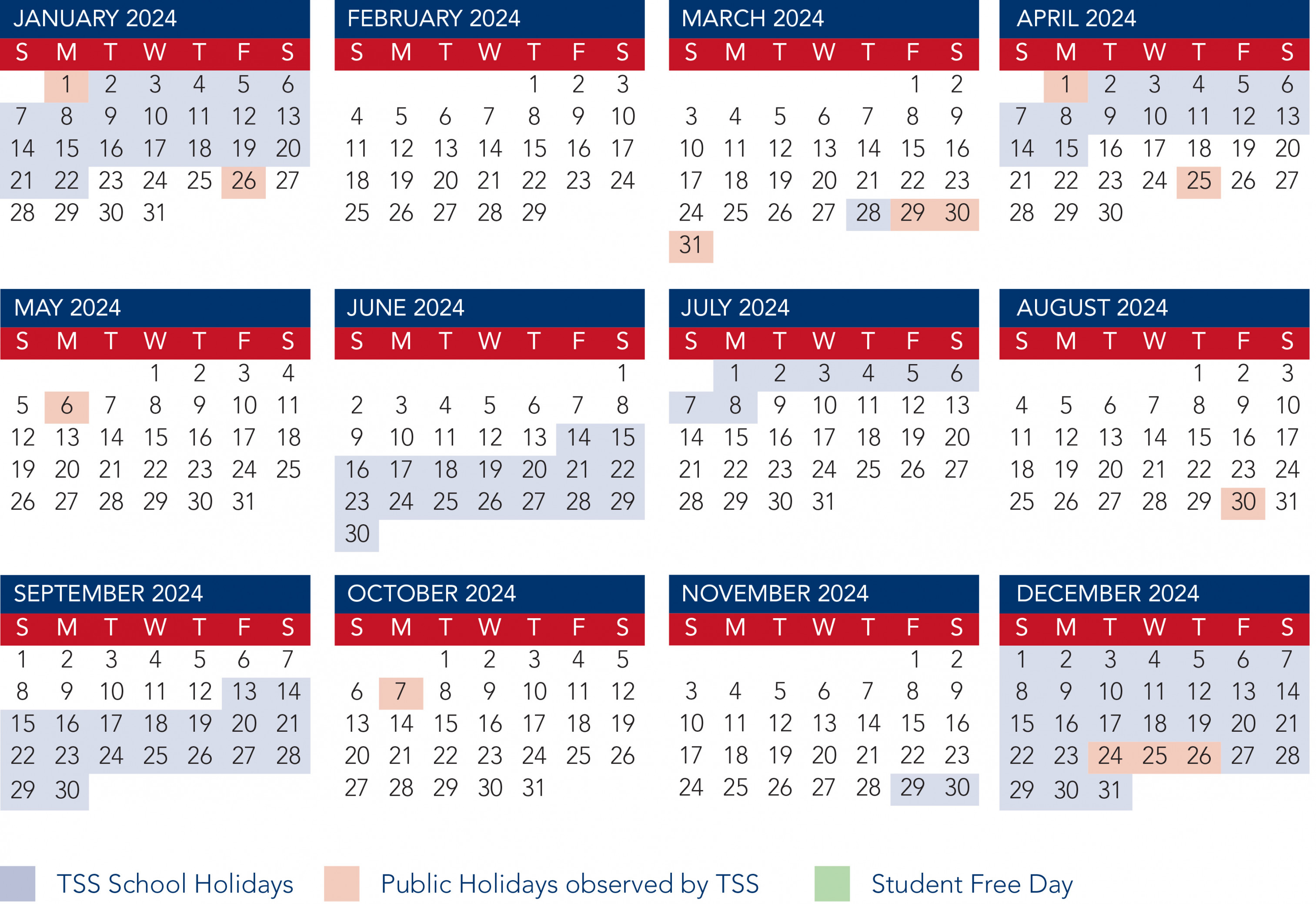 Term dates and calendars - The Southport School