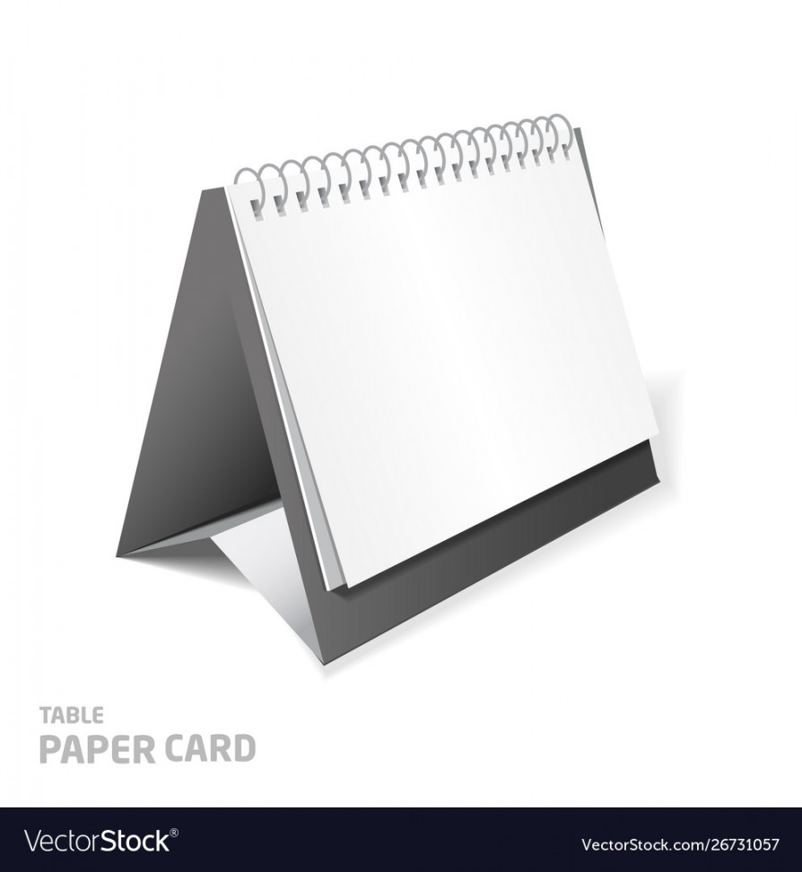 Blank calendar design isolated on white d model Vector Image