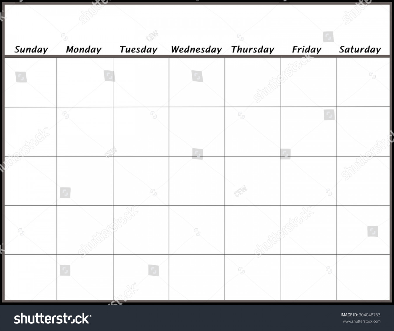 Blank Calendar Page Days No Year: ภาพประกอบสต็อก