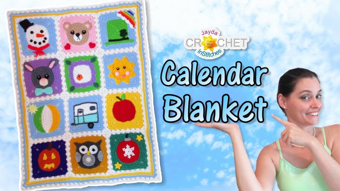 Crochet Border - Fancy Granny Calendar Blanket  - Pattern & Tutorial