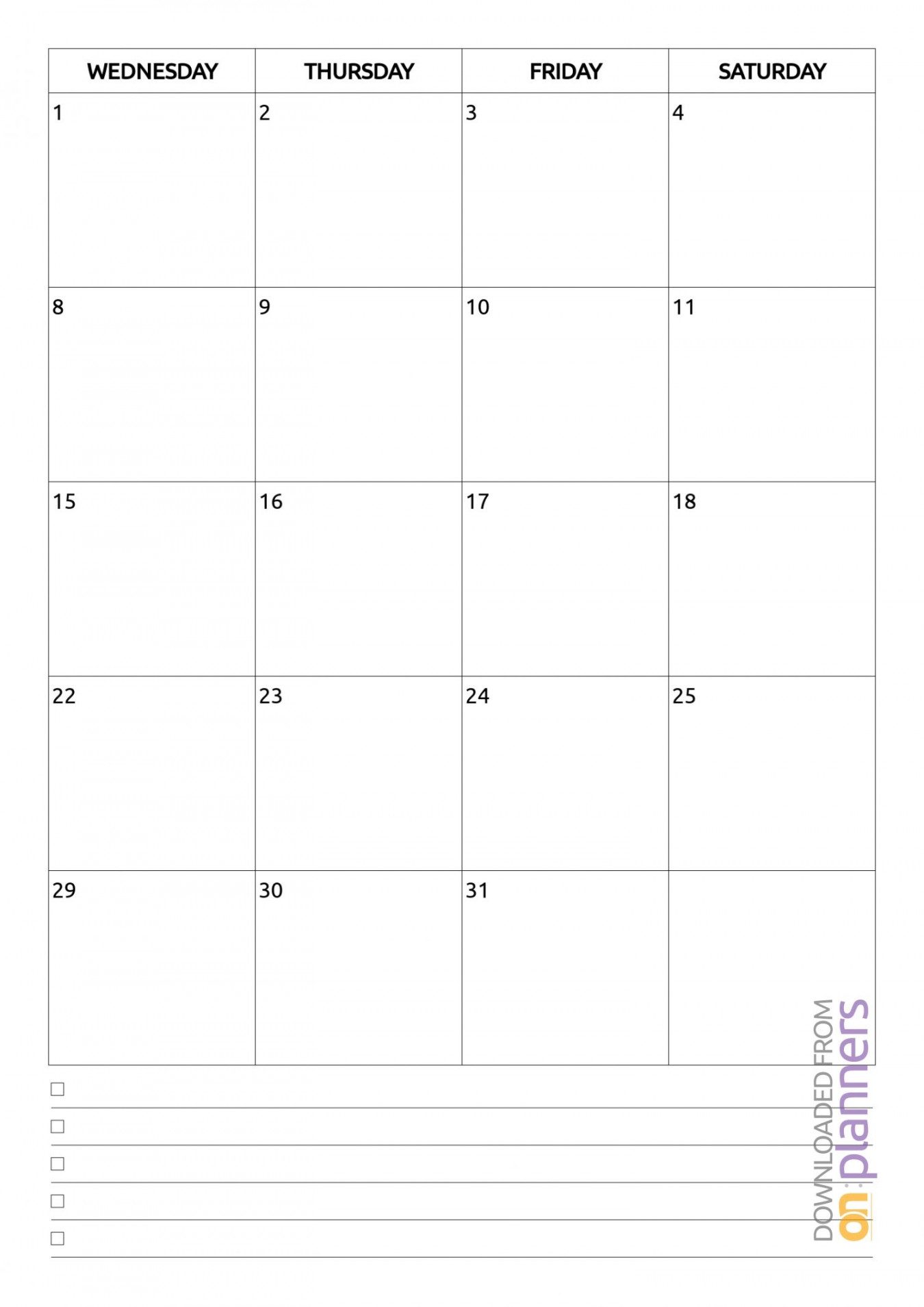 Dashing Printable Blank Calendar With Dates Only  Blank calendar