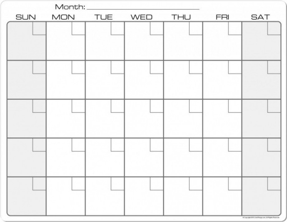 Dashing  X  Blank Calendar Page  Printable blank calendar