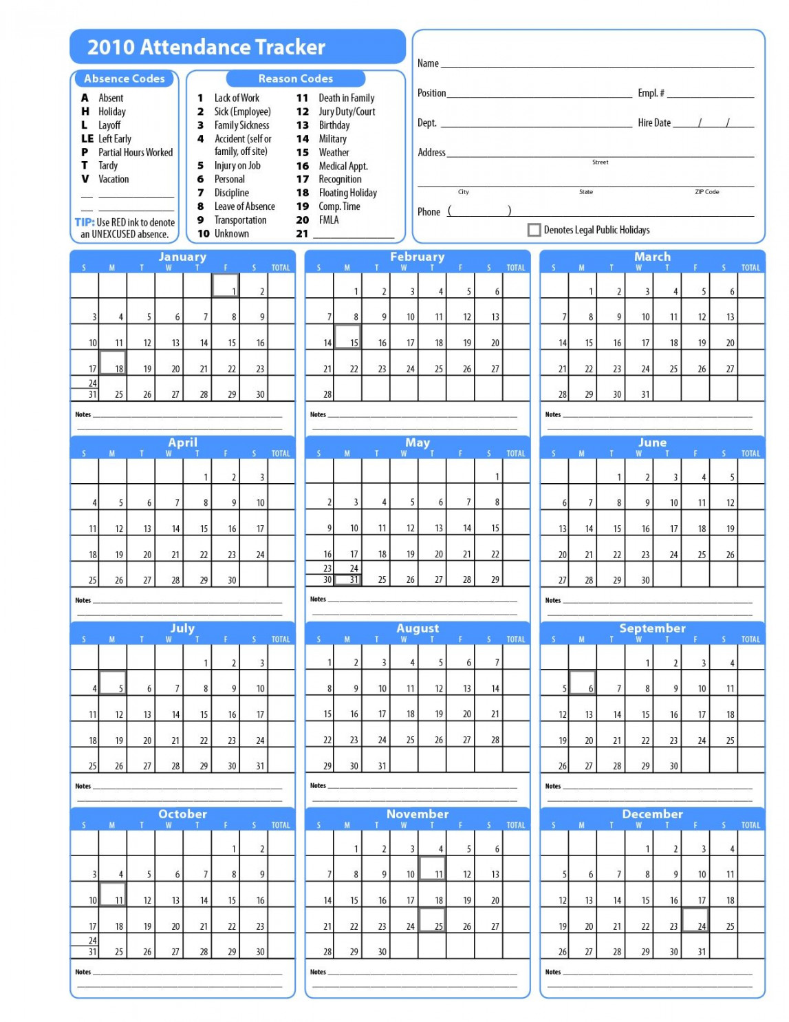 Free Printable Vacation Calendar Employees  Vacation calendar