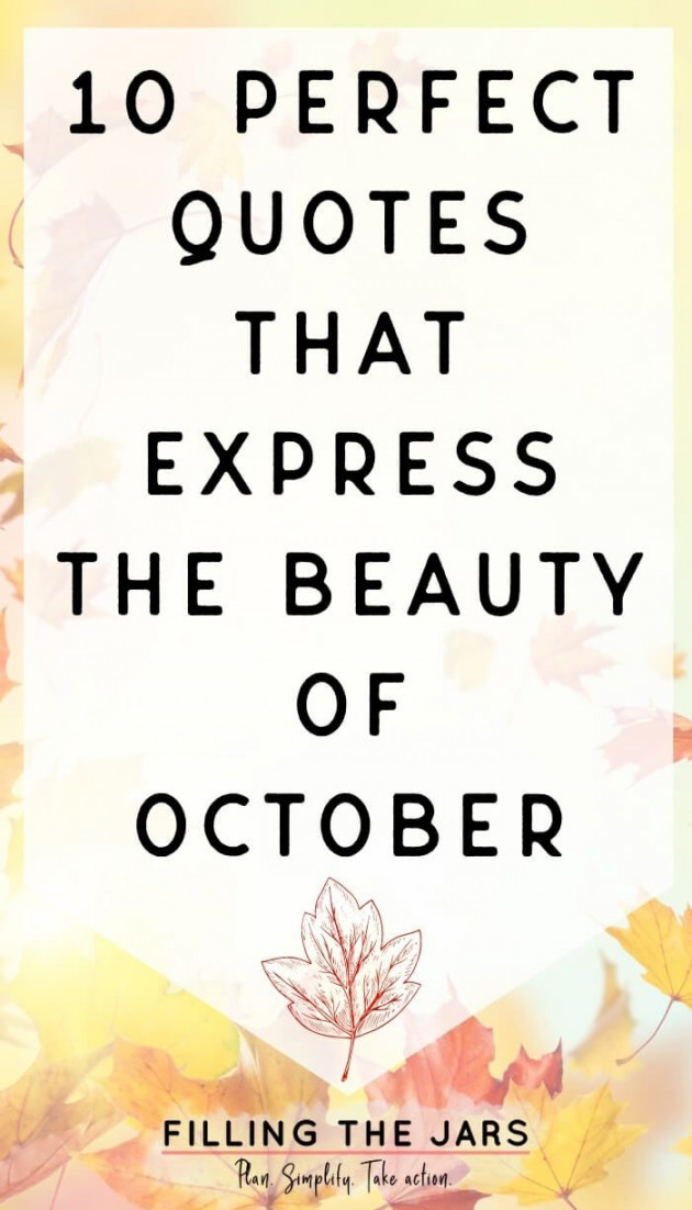 Happy October Quotes to Inspire You  October quotes, Autumn