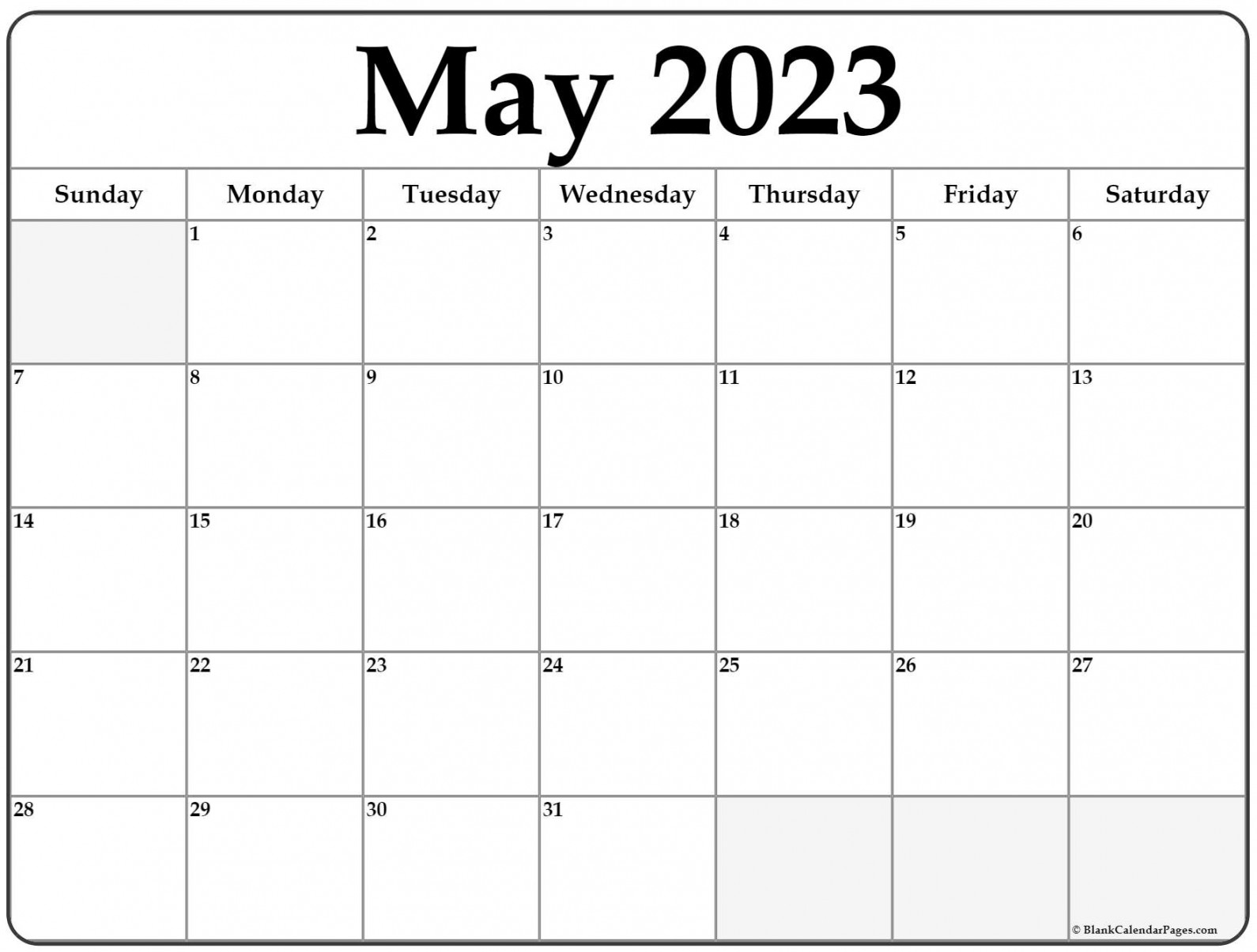 May  calendar  free printable calendar