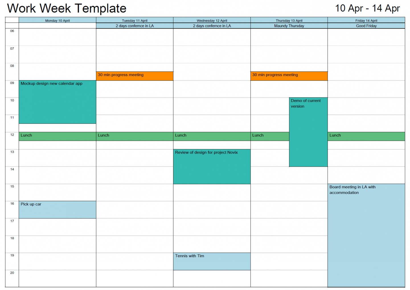 Printable calendar from Outlook