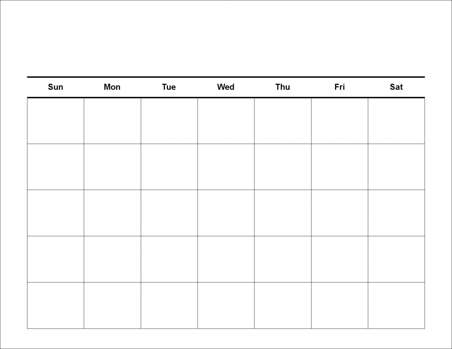 printable calendar grid leonescapersco Free  Week Blank Printable