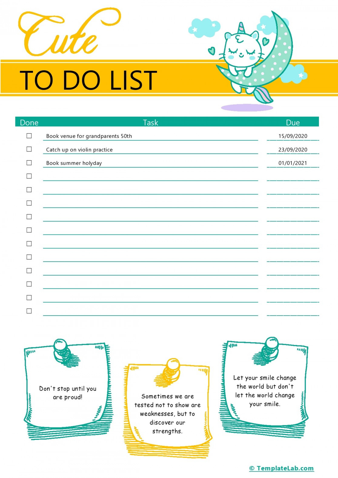 Printable To Do List & Checklist Templates (Excel, Word, PDF)