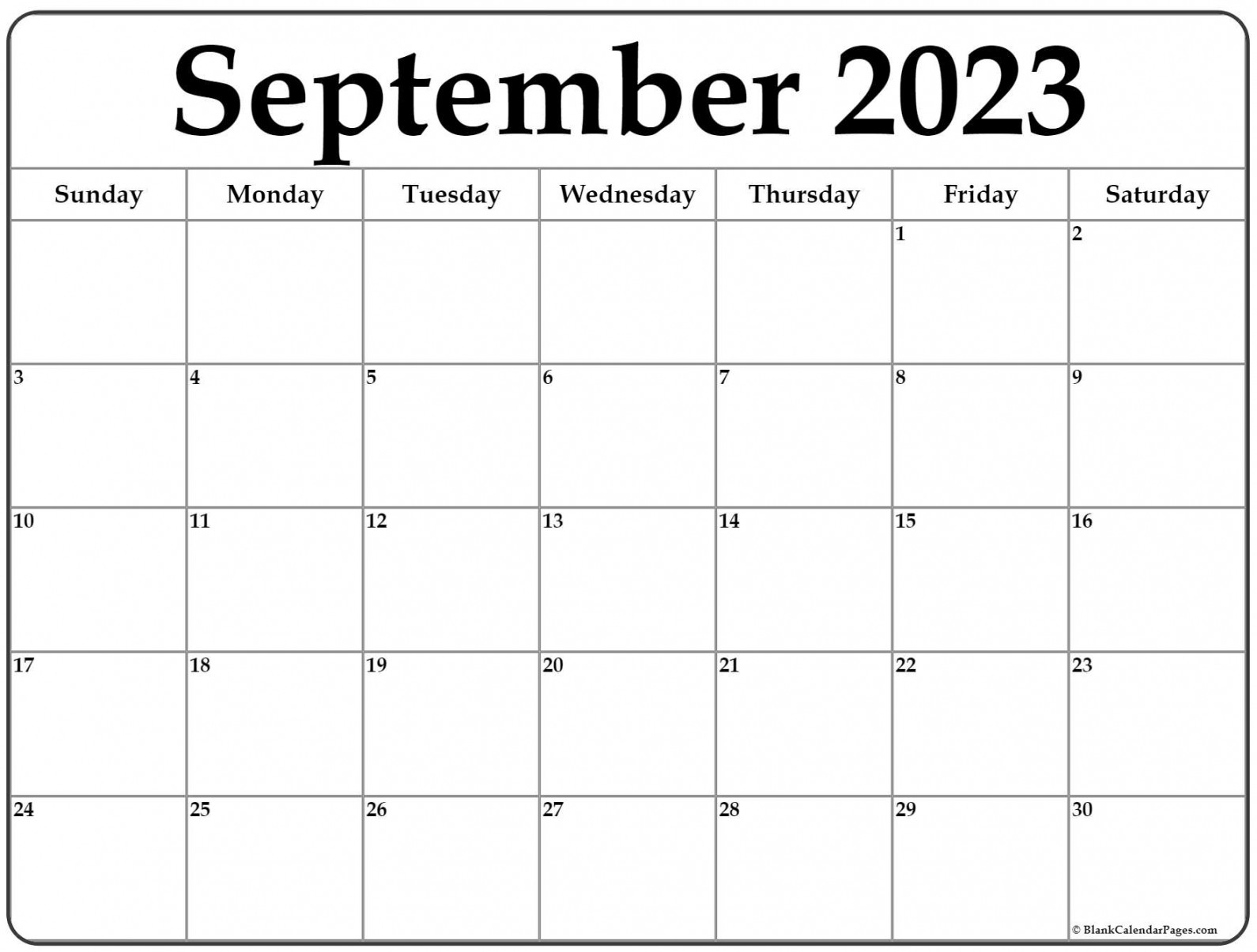 September  calendar  free printable calendar