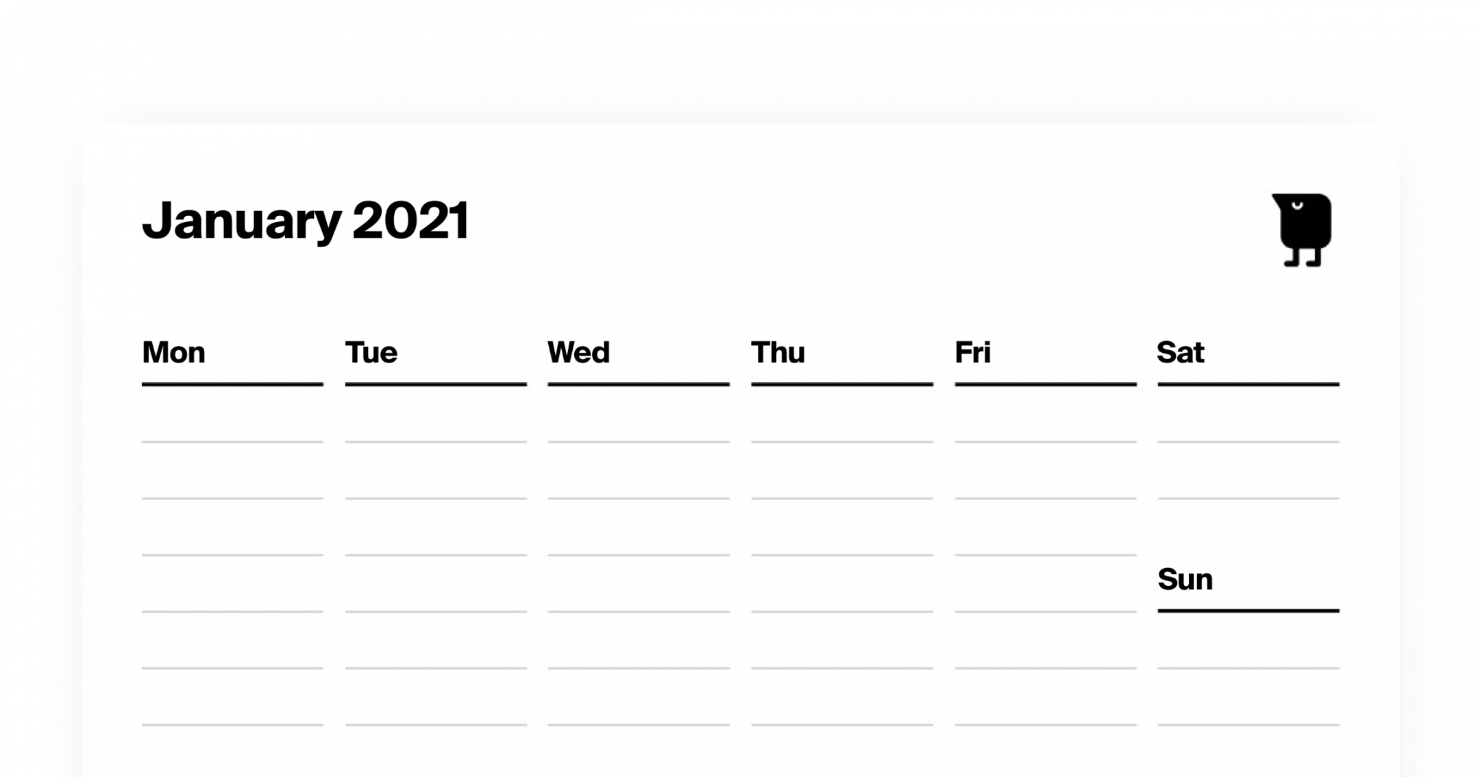 Tweek - Weekly Printable Calendar, Planner Template (Free & Editable)