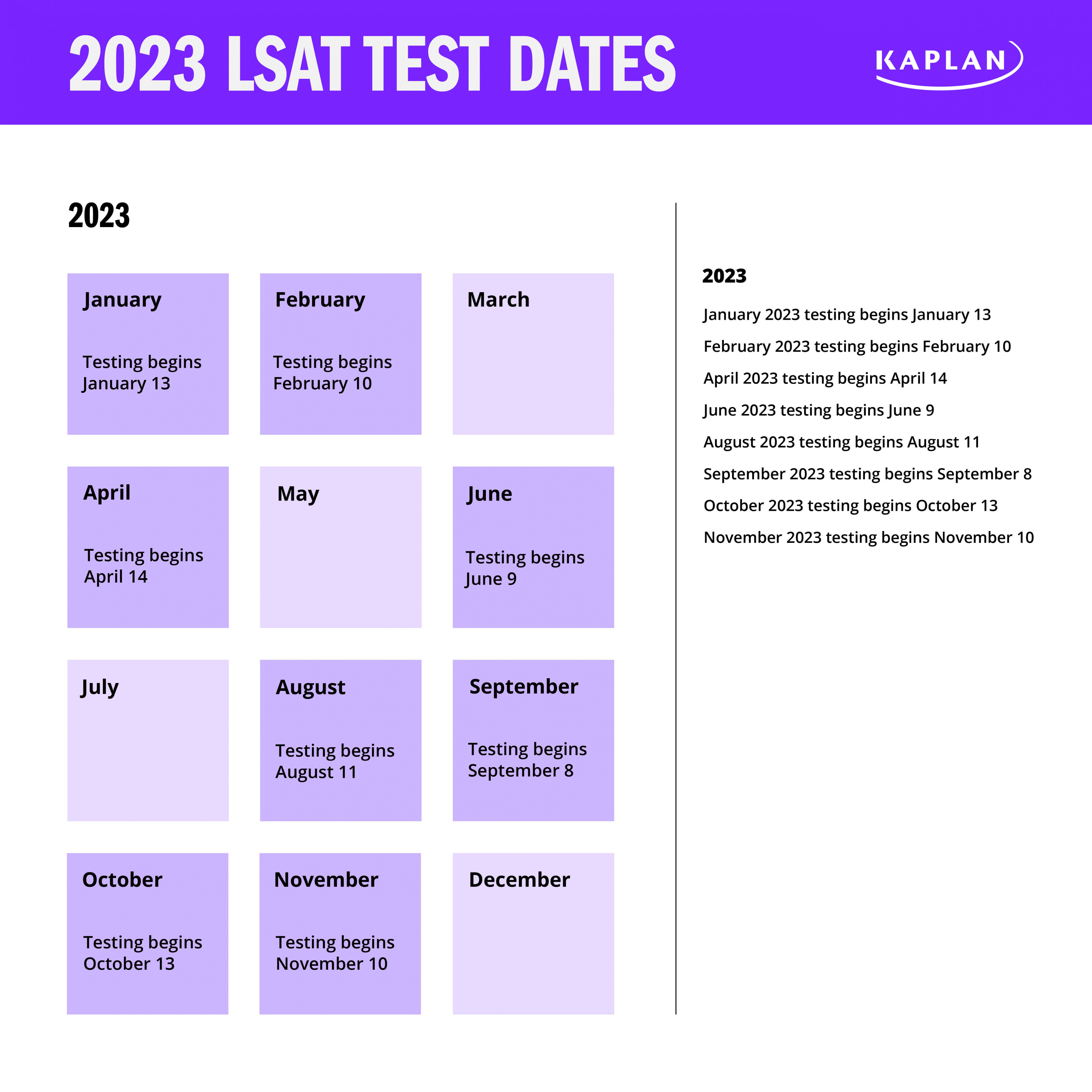 When should I take the LSAT (-)? – Kaplan Test Prep