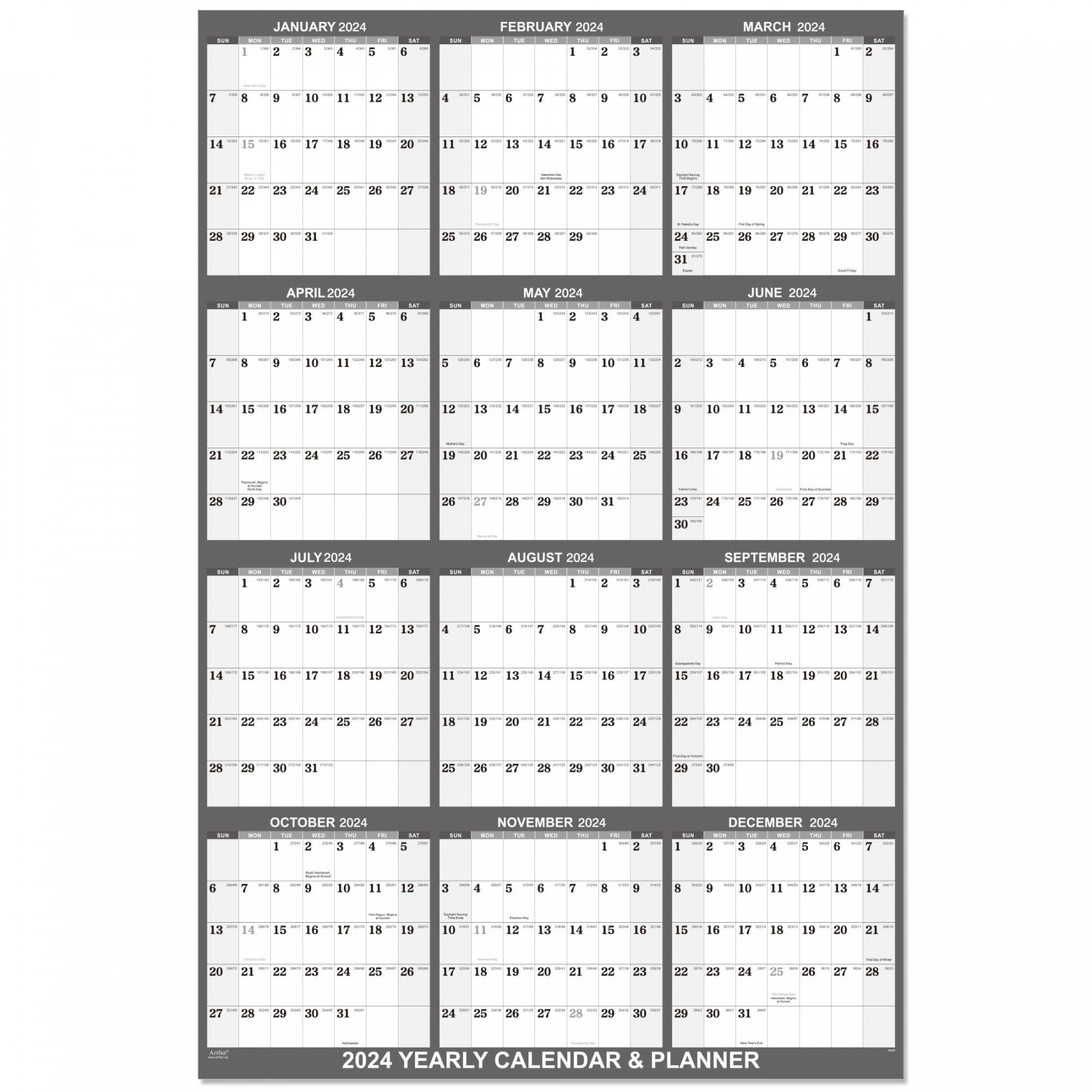 Yearly Wall Calendar - Yearly Wall Calendar ,  Wall Calendar  with Julian Date, JAN See more  Yearly Wall Calendar - Yearly Wall