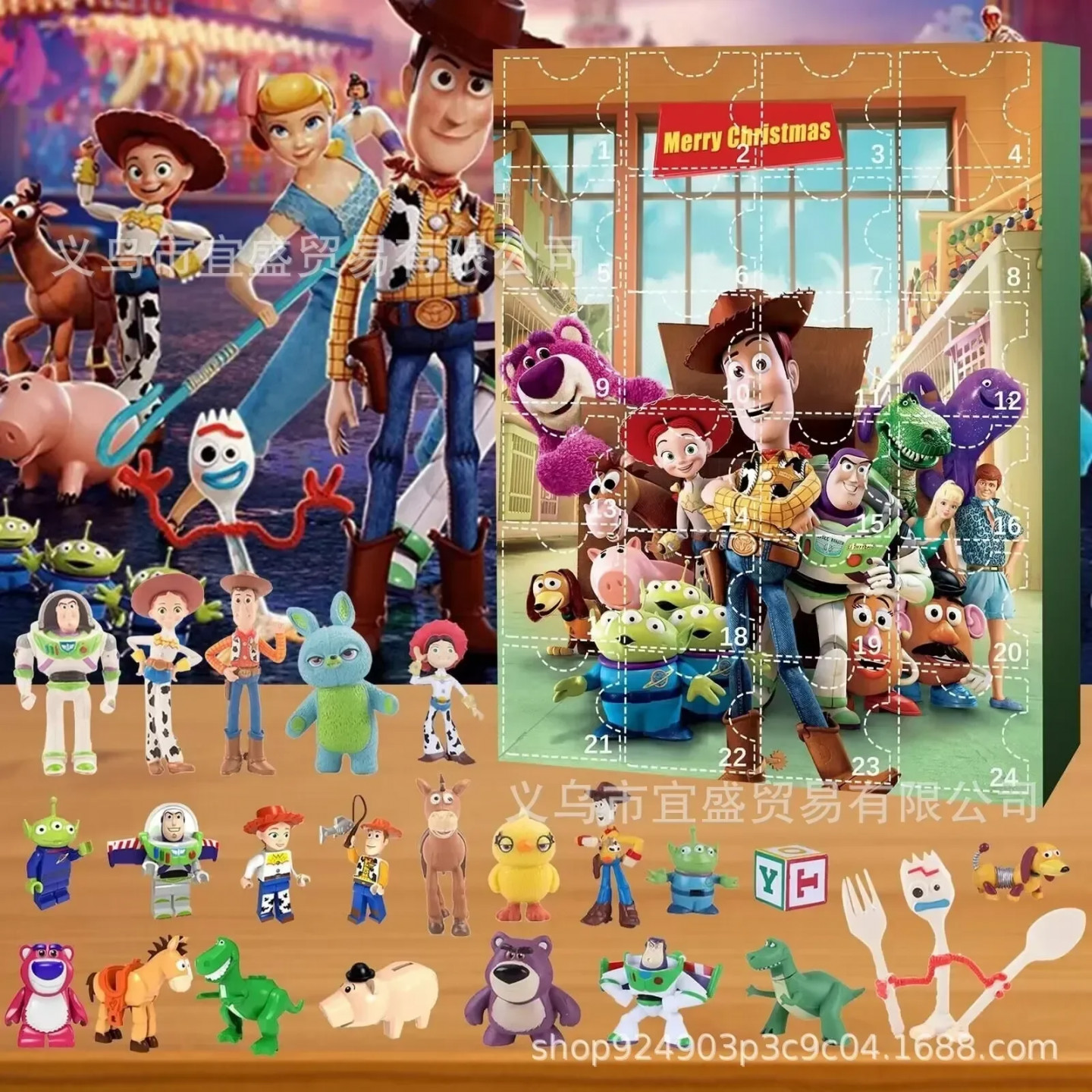 Christmas Advent Calendar Stitch Mickey Minnie Toy Juguetes