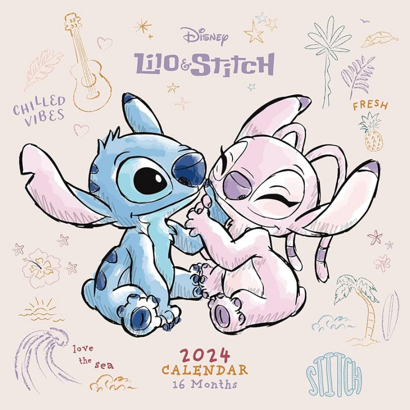 Lilo and Stitch Calendar  - Month to a View Planner cm x cm -  Official Merchandise