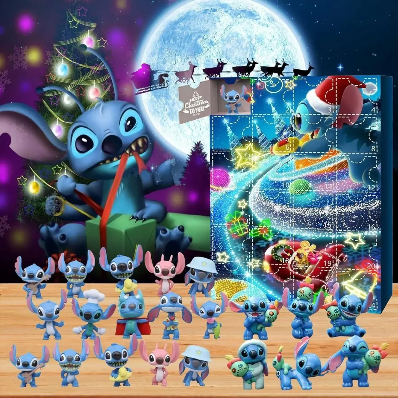 Lilo Stitch Christmas Advent Calendar Box Christmas Super