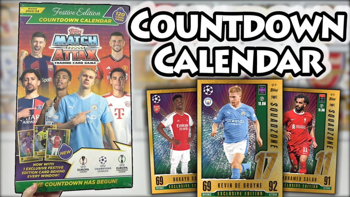 NEW Opening A MATCH ATTAX / COUNTDOWN CALENDAR  Exclusive Festive  Cards (Festive Edition!)