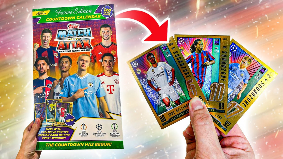 NEW SQUADZONE CARDS!!  Topps MATCH ATTAX /  COUNTDOWN CALENDAR  Opening! (Festive Edition!)