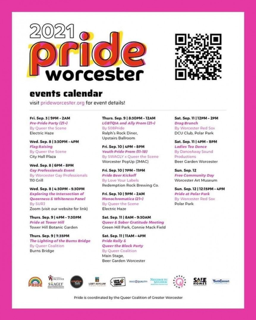 Worcester Pride on X: " Pride Worcester Calendar of Events