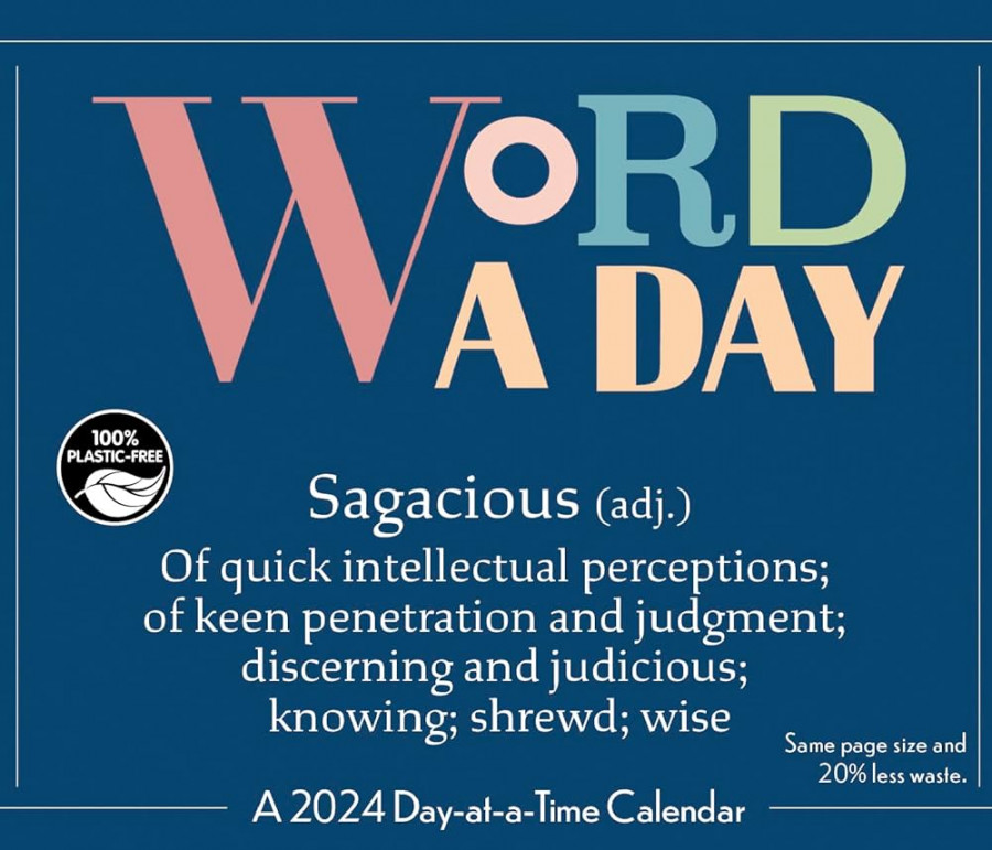 Word-a-Day Day-at-a-Time Box Calendar