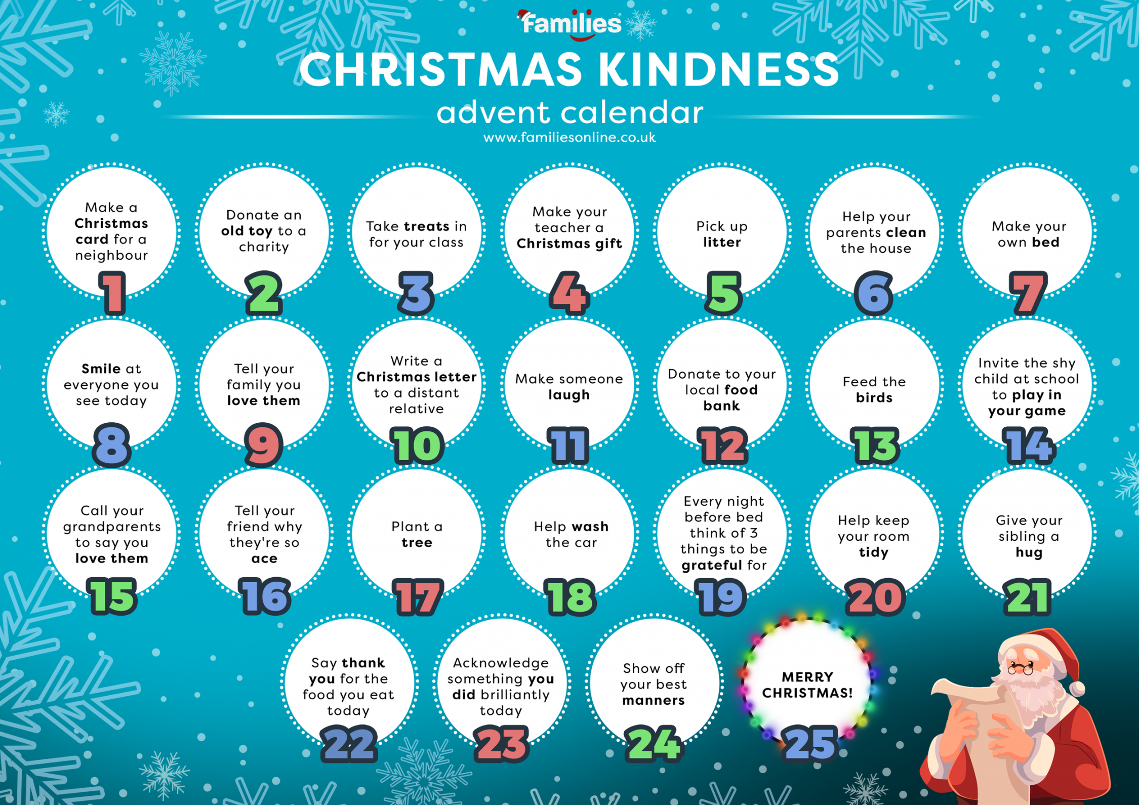 An alternative Christmas calendar: Kindness advent  — Travel