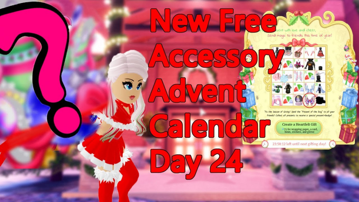 NEW FREE Accessory Advent Calendar Day  In Royale High