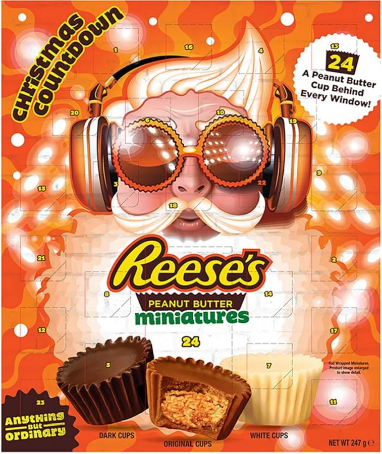 Reeses advent calendar USA American chocolate peanut butter Christmas xmas