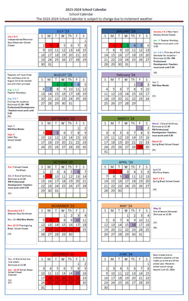 - School Calendar  Wise County Public Schools