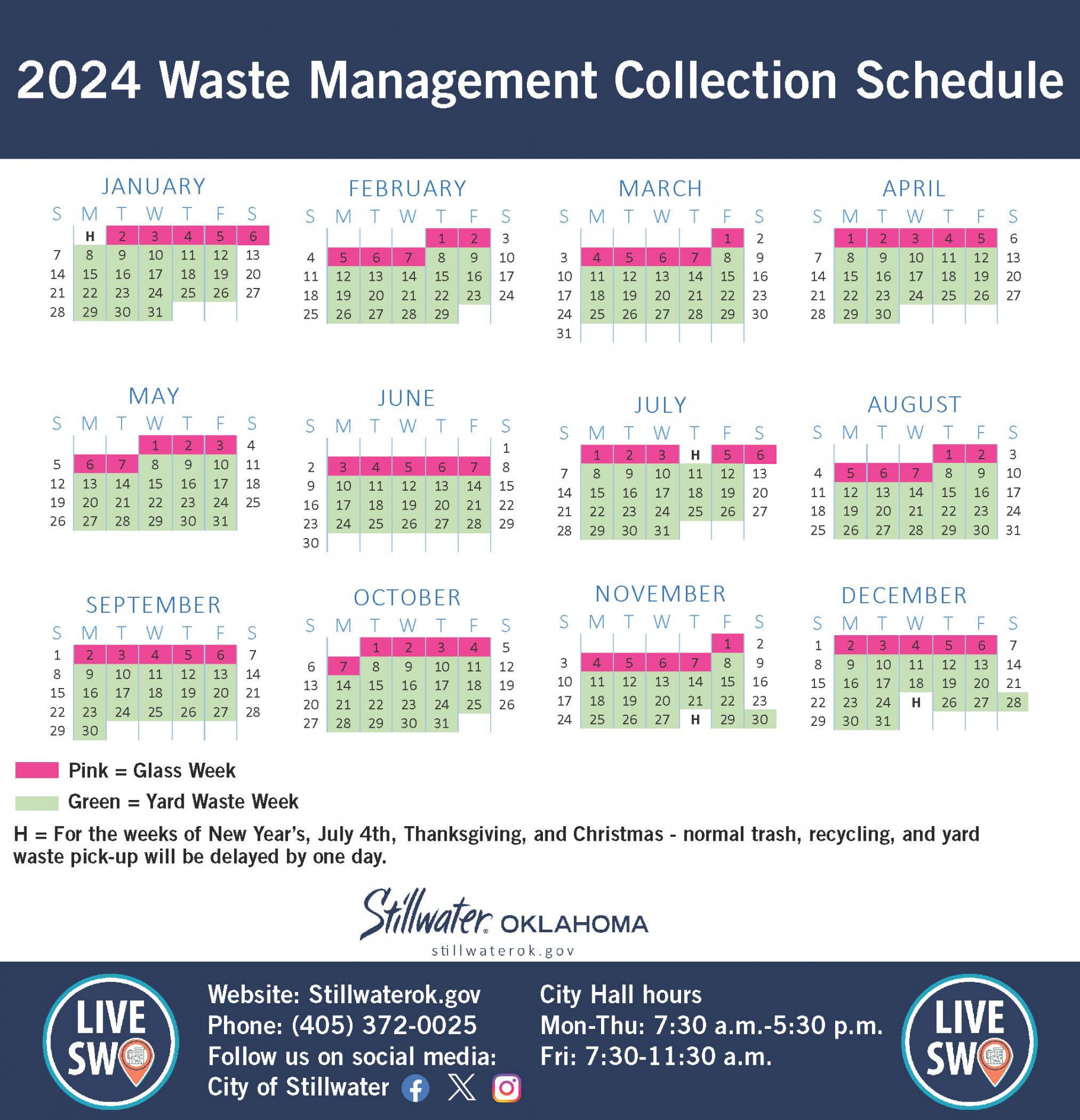 Waste Management Collection Schedule