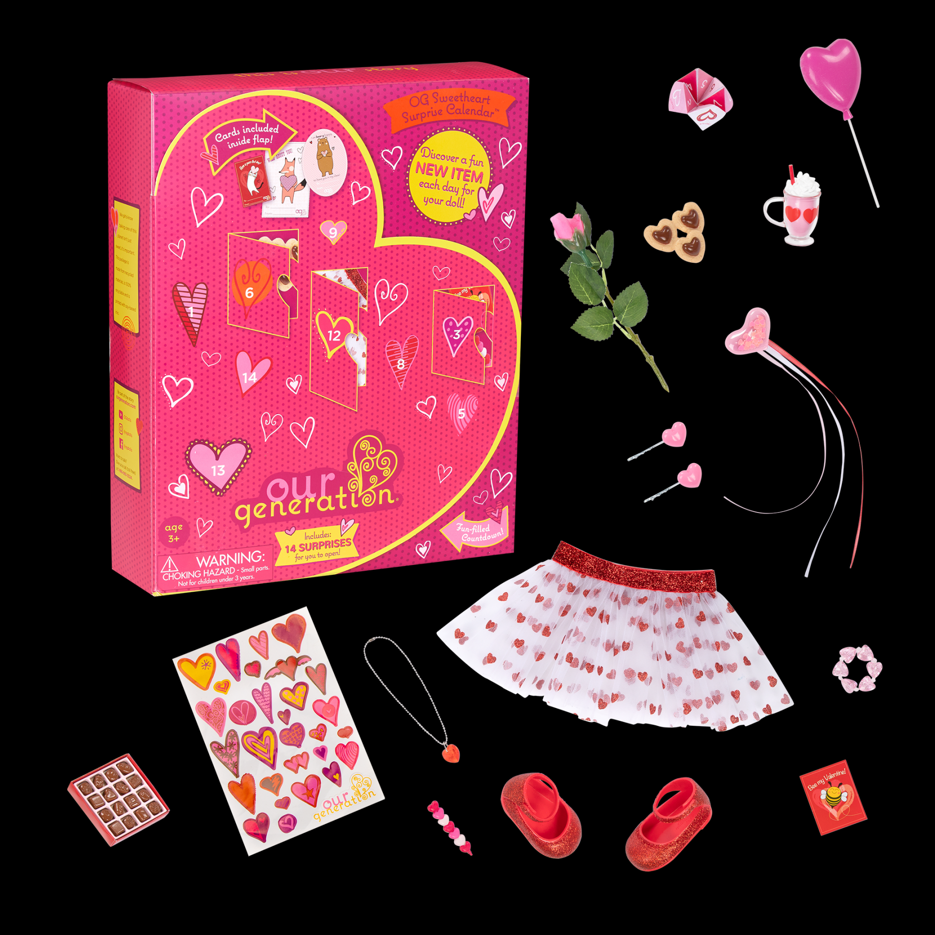 OG Sweetheart Surprise  -inch Doll Countdown Calendar  Our