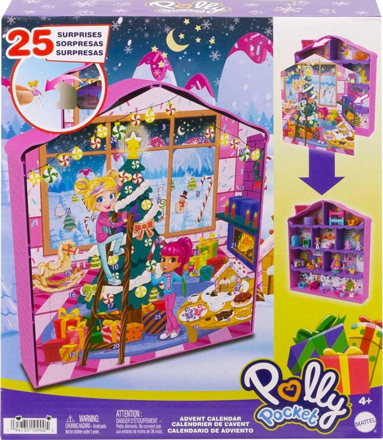 Polly Pocket Advent Calendar with  Dolls, Dollhouse  - Amazon