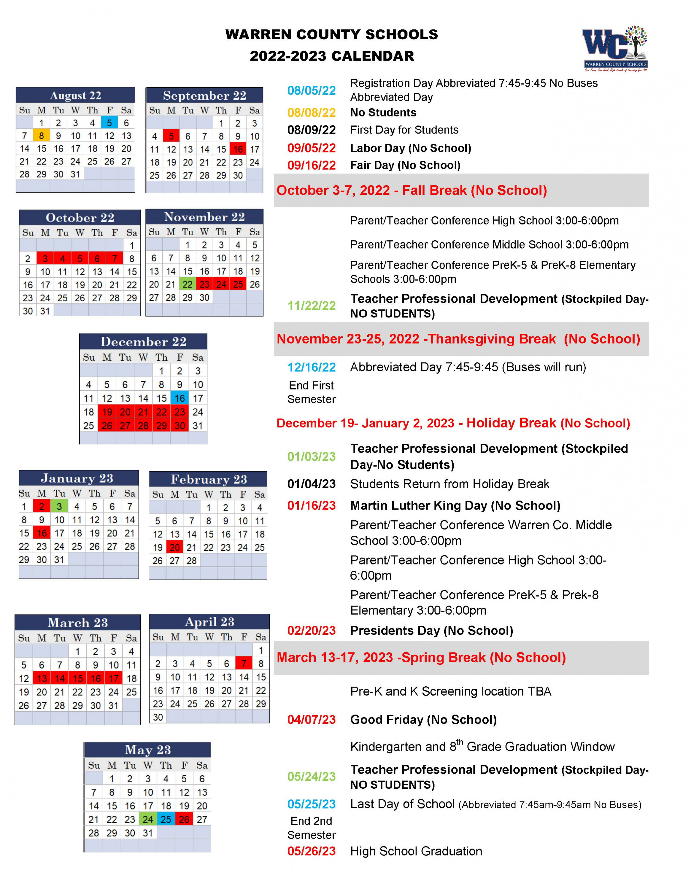 Trenton Board Of Education Calendar - Printable Word Calendar