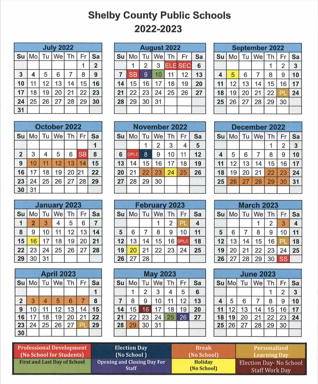 Area Technology Center / Calendar